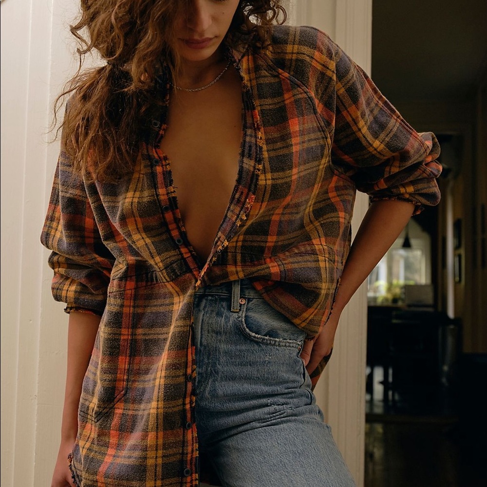 We The Free Summer Daydream Plaid Buttondown